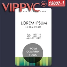 A13007-1 прозрачная визитная карточка шаблон для дизайна только с одиночной печатью