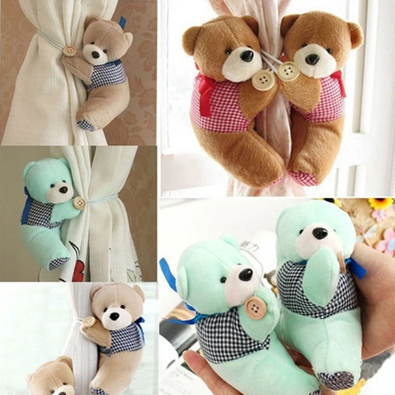 1 шт. зажим для штор с мультяшным медведем 3 цвета|curtain holder|curtain bucklebear curtain |