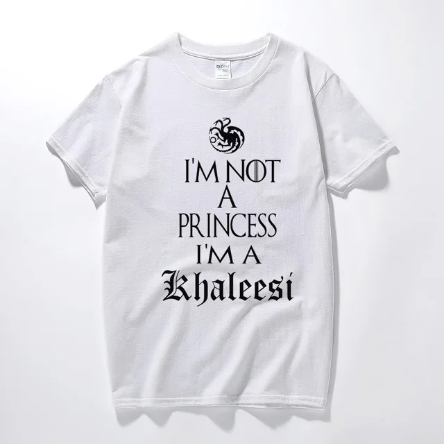 Хлопковая забавная футболка с надписью I'm Not A Princess Khaleesi Игра престолов