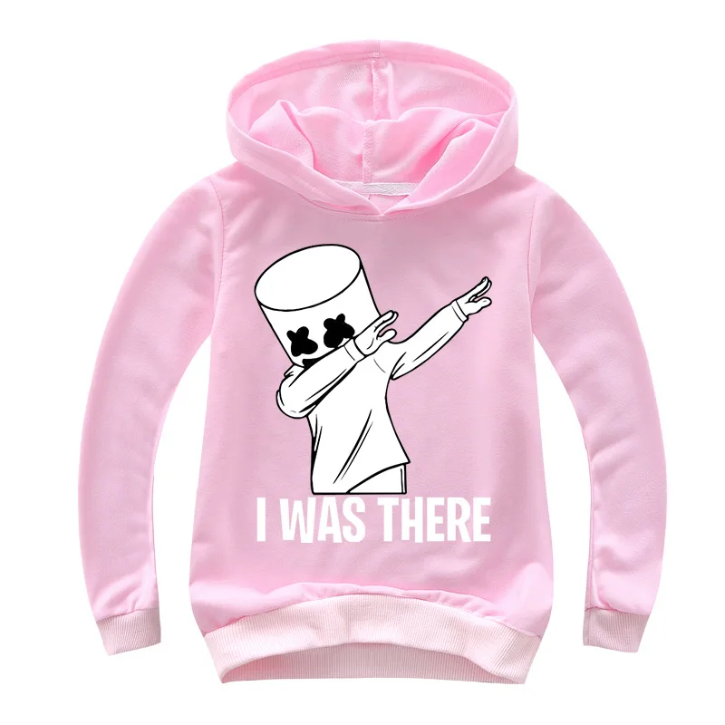 

DLF 2-16 Dropshipping Marshmello Hoodie Kids Hoodies Boys Sweatshirts Smile Face Headwear Hip Hop Streetwear Baby Girls Clothing