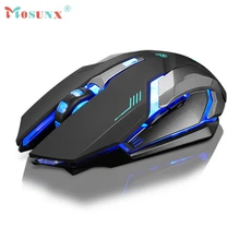 Wired Jogo Do Rato Óptico USB de Luz LED Top Quality 4000DPI Ergonômico 6 Butttons De Metal Pro Ratos Para PC Portátil rato 17July21(China)