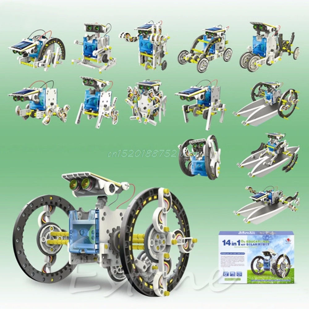 -In-Giáo Dục Năng Lượng Mặt Trời Robot Kit DIY Năng Lượng Xanh Khoa Học Toy Thiết cho Bé của