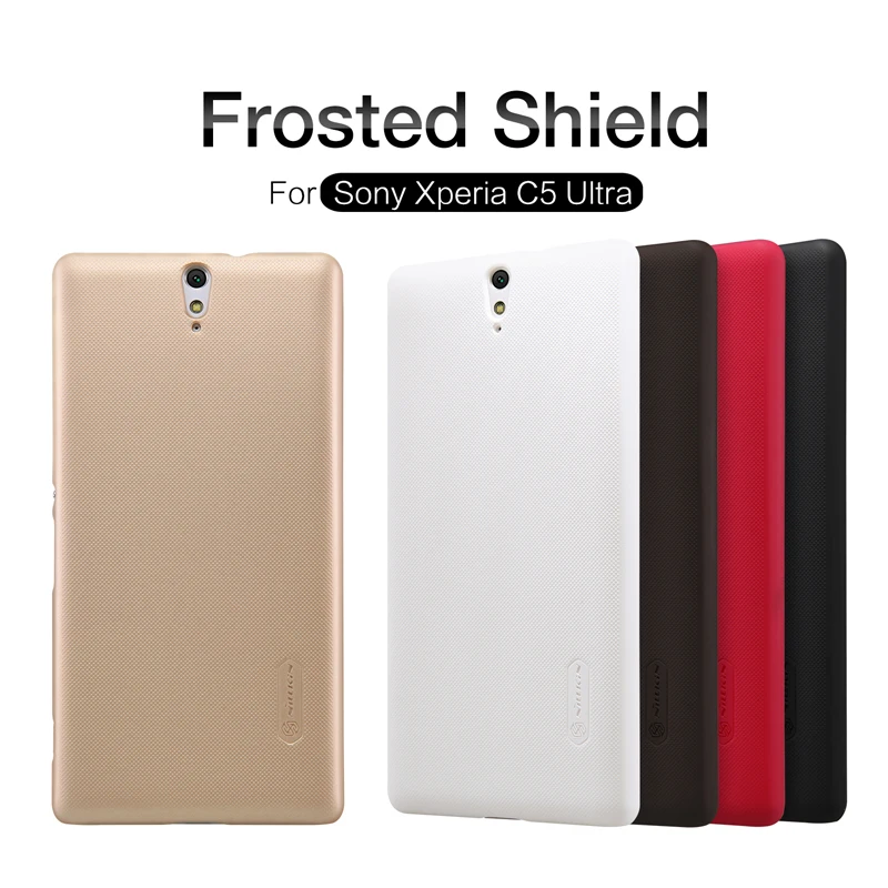 

Nillkin Case for Sony Xperia C5 Ultra Super Frosted Shield Plastic back cover for Sony C5 Ultra Phone Case with screen protector