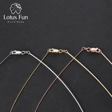 Lotus Fun реальные 925 серебро ручной работы Ювелирные украшения Одежда высшего качества классический колье Цепочки и ожерелья Цепь для Для женщин Кольер Acessórios