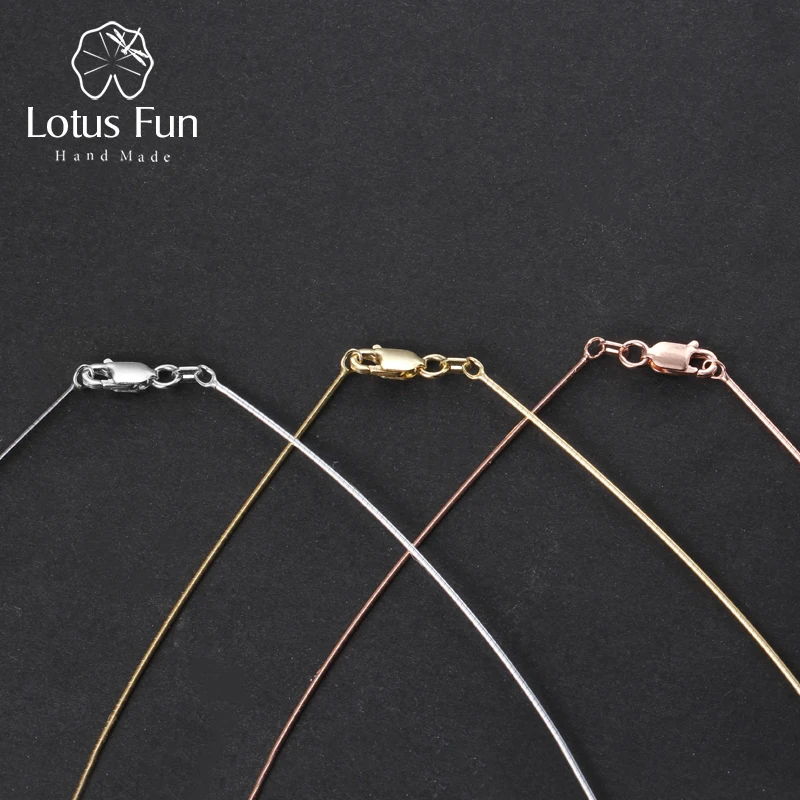 Lotus Fun реальные 925 серебро ручной работы Ювелирные украшения Одежда высшего качества классический колье