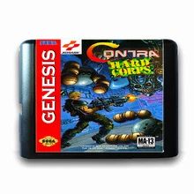 Жесткий корпус Contra для 16 бит игра Sega Mega Drive карта для Mega Drive для игровой консоли Genesis PAL USA JAP