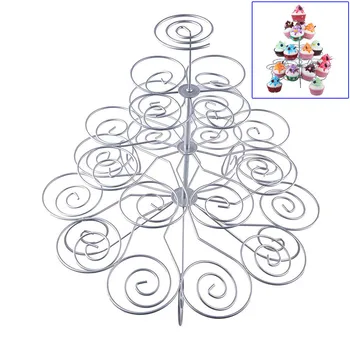 

4 Tier 23 Cups Desserts Cupcake Stand Holder for Birthdays Wedding Party DIY Tools Kitchen Accessories LXY9