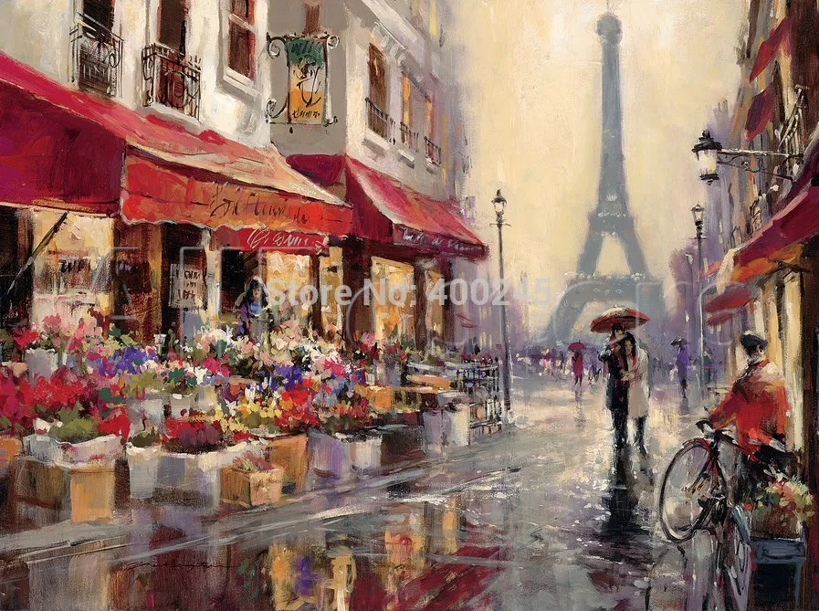 Холщовая картина Brent Heighton раскрашенная вручную высокого качества в Париже для