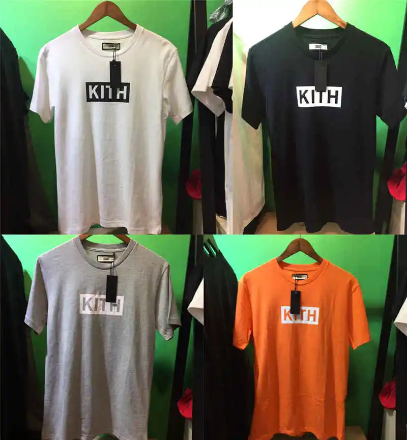 

BOX LOGO Kith T Shirt Men Women 1:1 Best Quality classic Kith Mens T Shirts
