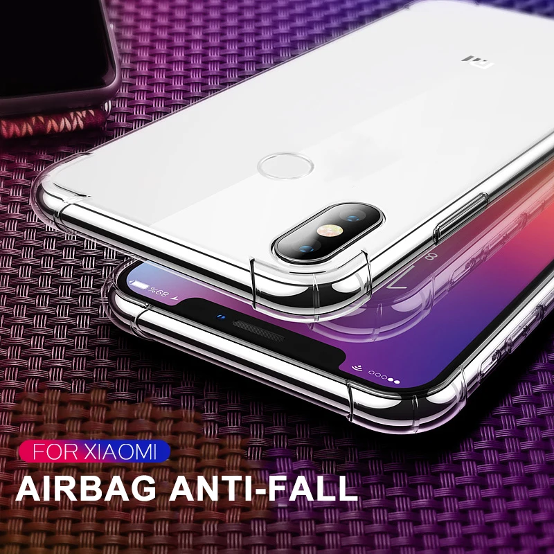 

Transparent TPU Silicone Case For Xiaomi Mi 8 9 SE A1 A2 MiA2 lite Anti-Knock Protective Cover For Redmi Note 7 Pro Note 5 6 Pro