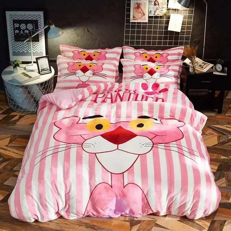 

Coral Fleece Bedding Set Flannel 2018 Spring high quality and simple solid bedding set Flannel and Coral fleece bed linen duvet