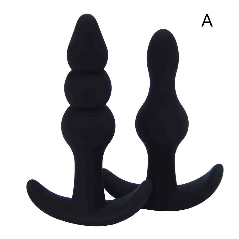 2 шт силиконовый массажер в форме якоря безопасный нетоксичный анальный штекер взрослые продукты все
