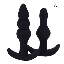 2 шт силиконовый массажер в форме якоря безопасный нетоксичный анальный штекер взрослые продукты все
