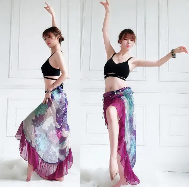 

2018 Newest women belly dance accessories belly dance belt scarf girls belly dance women chiffon hip scarf