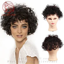 100% Human natural hair system curly toupee African lace Toupe for woman hair replacement hair integration clip hairpiece toupee