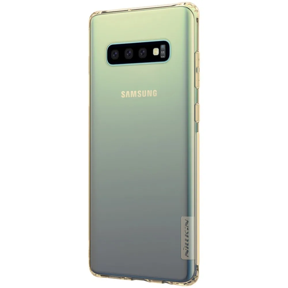 Case for Samsung S10 Plus NILLKIN Nature TPU Transparent soft back cover case for Samsung Galaxy S10+ /S10e - Цвет: Brown