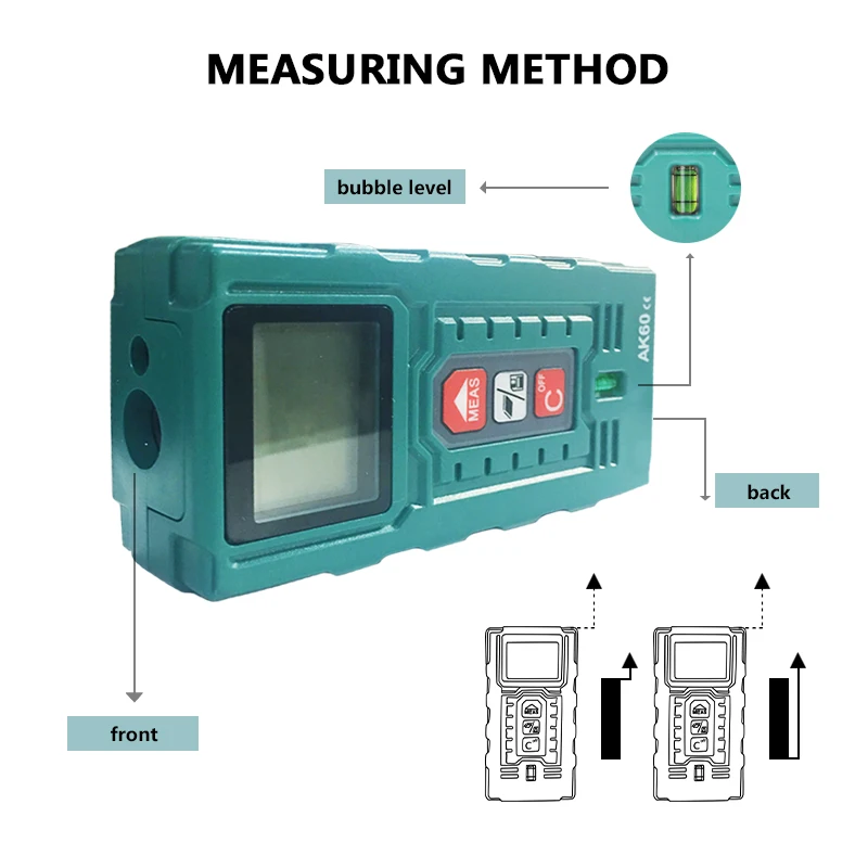 PRACMANU Anti-impact Laser Rangefinder 80M 100M Laser Distance MetrRange Finder Laser Tape Measure Build Device Digital PRACMANU Anti-impact Laser Rangefinder 80M 100M Laser Distance MetrRange Finder Laser Tape Measure Build Device Digital