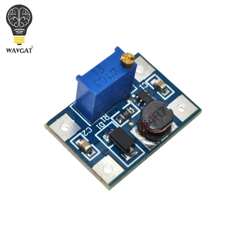 

DC-DC 2-24V to 2-28V Step Up Adjustable Power Module Step Up Boost Converter 2A SX1308 WAVGAT