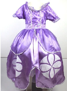 Костюм принцессы Софии Disfraz Princesa sofia; платье для детей; - Цвет: princess sofia