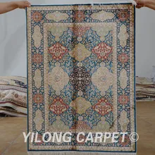 Yilong 3'x4' античный Восточный темно-синее Дерево жизни ковер Изысканная скидка персидские ковры(1516