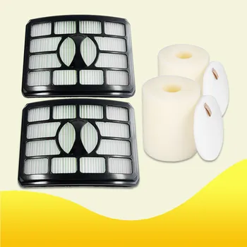 

ISHOWTIENDA Durable 2 HEPA Filters + 2 Foam Flet Filter Kits Reusable For Shark Rotator Pro Lift-Away NV500 Drop ship