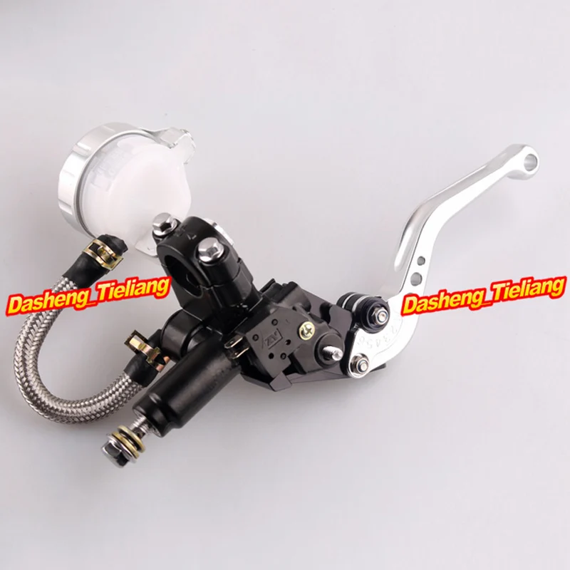 Universal 7/8" 22mm Front Master Cylinder Brake Clutch Levers For Sport Street Bike Silver High Quality