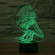 TAMPROAD 3D USB мощность 7 цветов Удивительный 3D растут светодиодный Настольный светильник инопланетяные Формы детская спальня ночник окружающее освещение