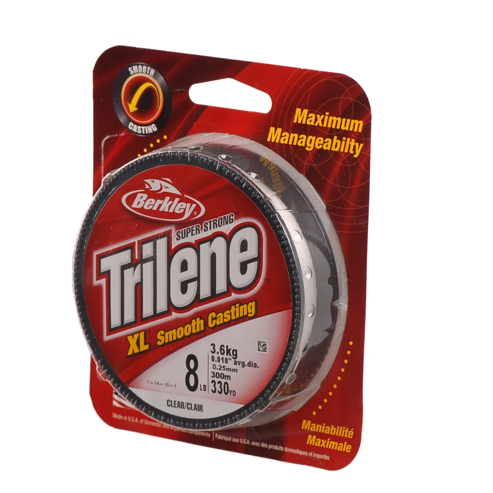 Berkley TRILENE XL 300 м 330yd нейлоновая рыболовная леска 4LB 6LB 8LB прозрачная наживка монофиламентная рыболовная леска