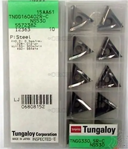 

2PCS New TU+ Tngg160402r-C Ns530 Tngg330.5R-C Carbide Inserts 10Pcs/Box N