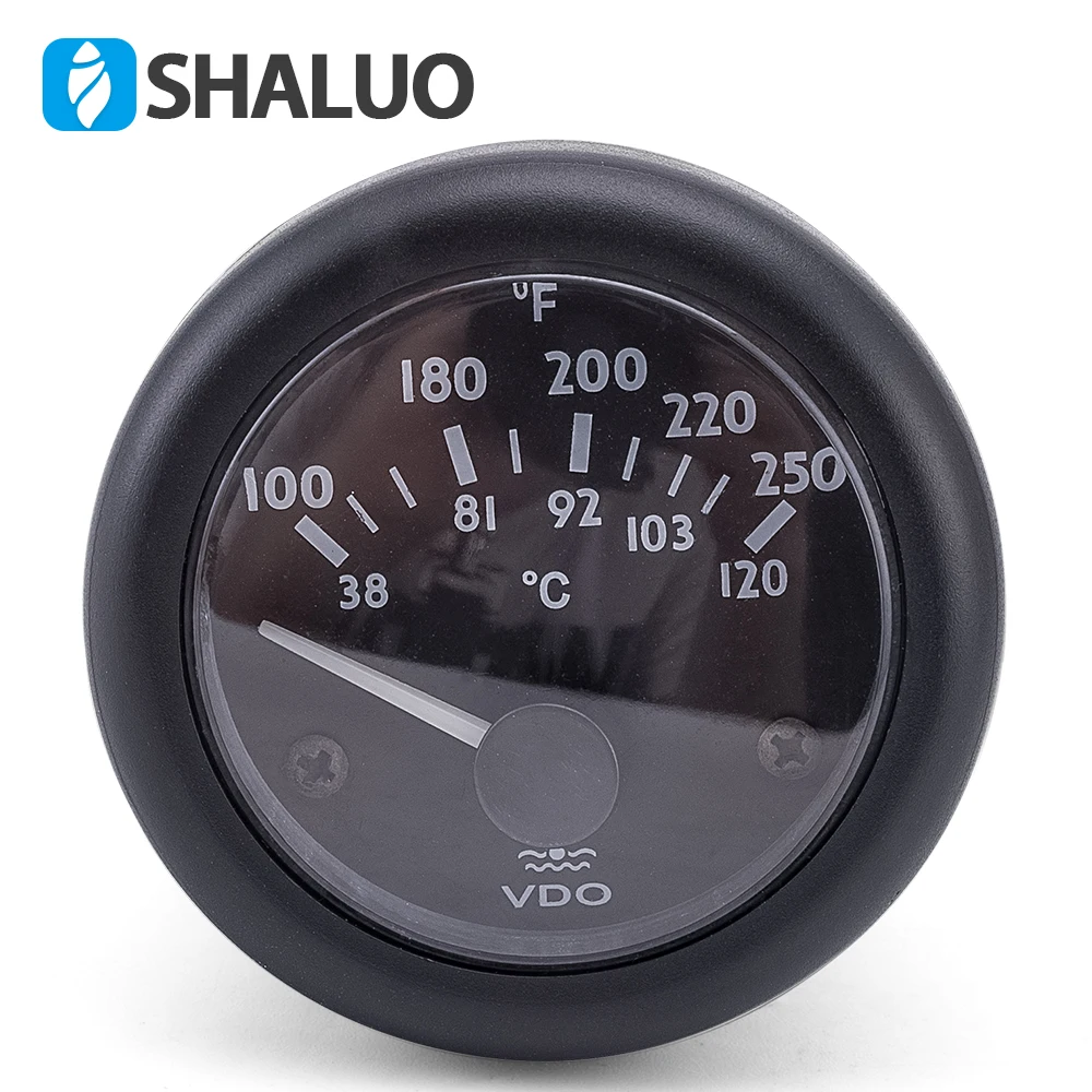 12V VDO Датчик температуры воды 38 ~ 120C/100 250F / 24V опционально|vdo temperature gauge|vdo gaugegauge |