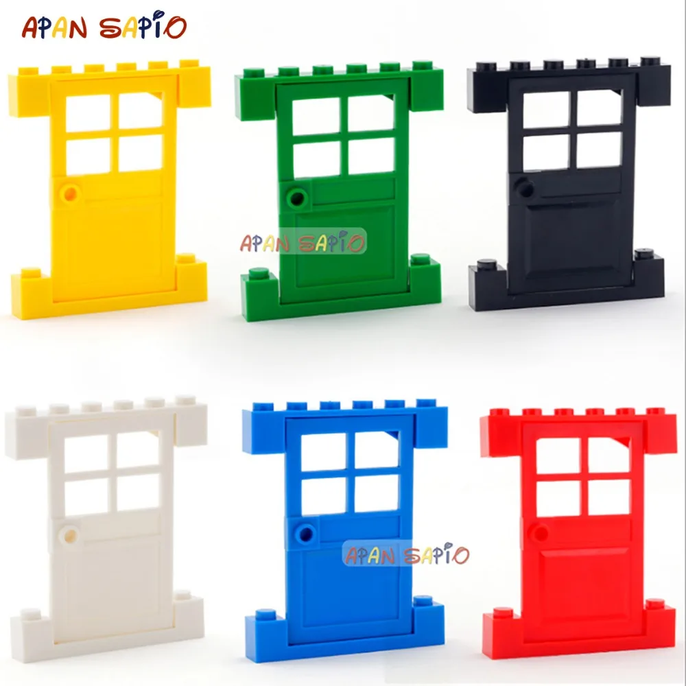 

DIY blocks mini building blocks brick toys Doors and Windows 3PCS educational blocks toys for Children Compatible legoeING
