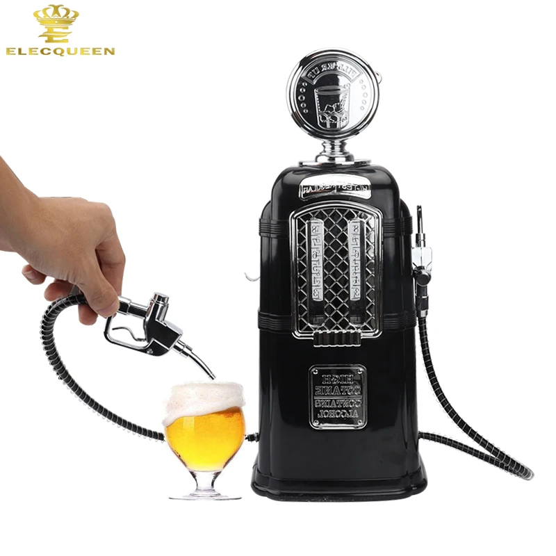 Double Guns Liquor Pump Gas Station Black Beer Dispenser Alcohol Liquid