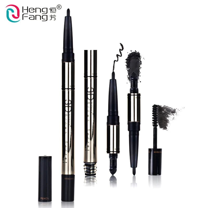 

3 in 1 Eyebrow Enhancers Set Long-lasting Eye brow Pencil Waterproof Eye brow Cream 2.5g Makeup Brand HengFang #52237