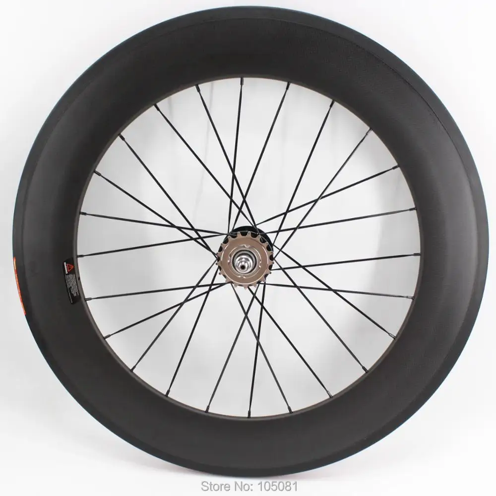 1pcs New 700C 88mm tubular rims Fixed Gear Track Road bike matte 3K UD