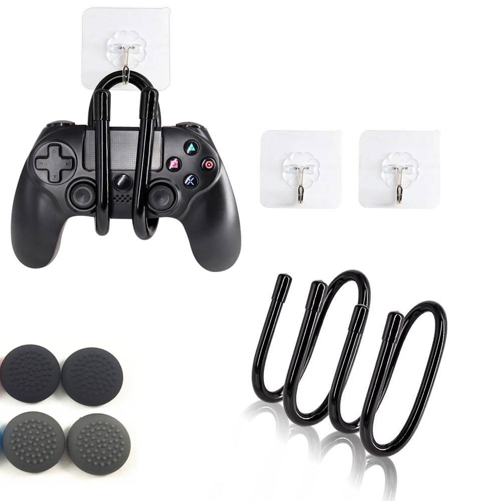 

For Xbox One PS4 Nintend Switch Pro Universal Game Controller Hanger Space Saving Wall Hooking Storage hook Holder Mount 2pcs