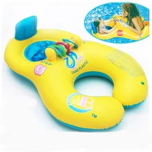 Geniune мать и детское кольцо для плавания с цветными колокольчиками отцовство толстые окружающей среды дружественный круг