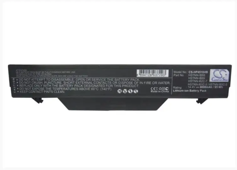 Cameron sino 6600 мАч батарея для hp Probook 4510 s 4510 s/CT 4515 s 4515 s/CT 4710 s/CT 4710 s/CT 4720 s/CT 513130 s 321-535753 535808-001-001