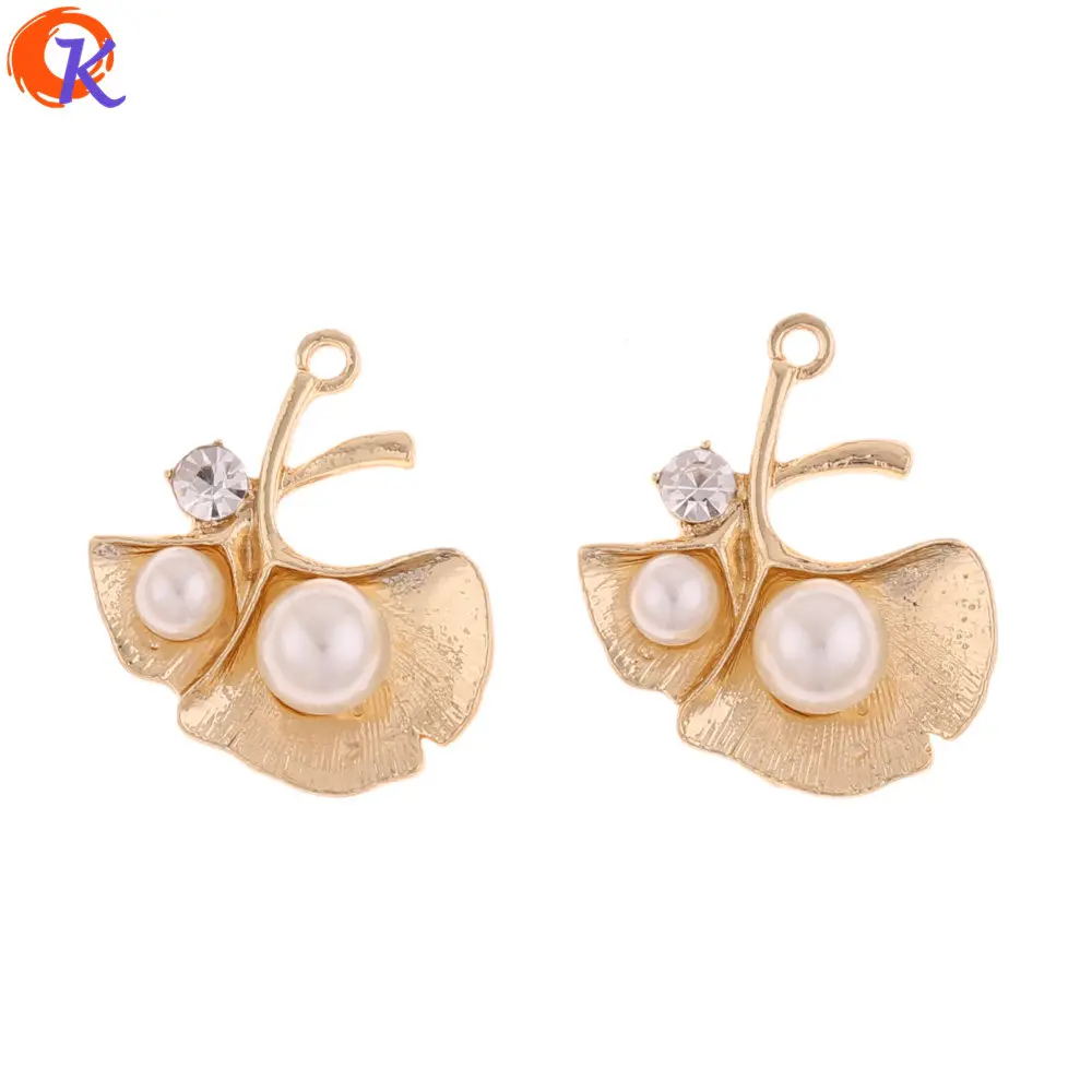 

Cordial Design 50Pcs 22*25MM Jewelry Accessories/Earrings Connectors/Leaf Shape/DIY Jewelry Making/Hand Made/Earring Findings