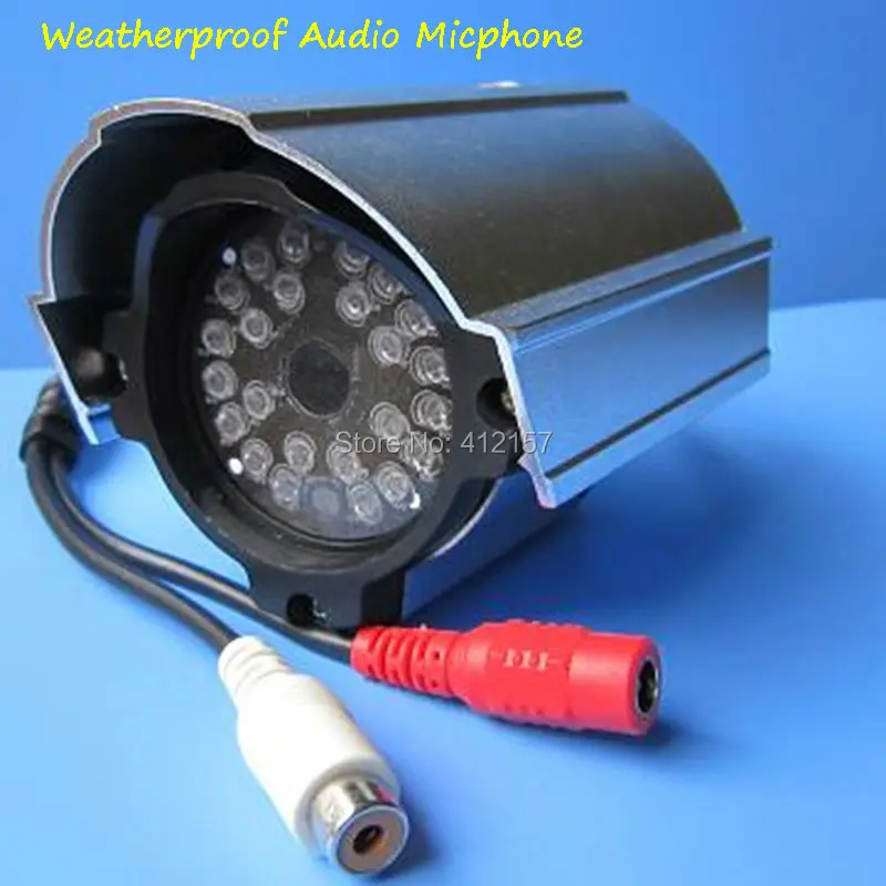 CCTV Surveillance Outdoor Waterproof Metal Full HD Audio Monitoring Mic