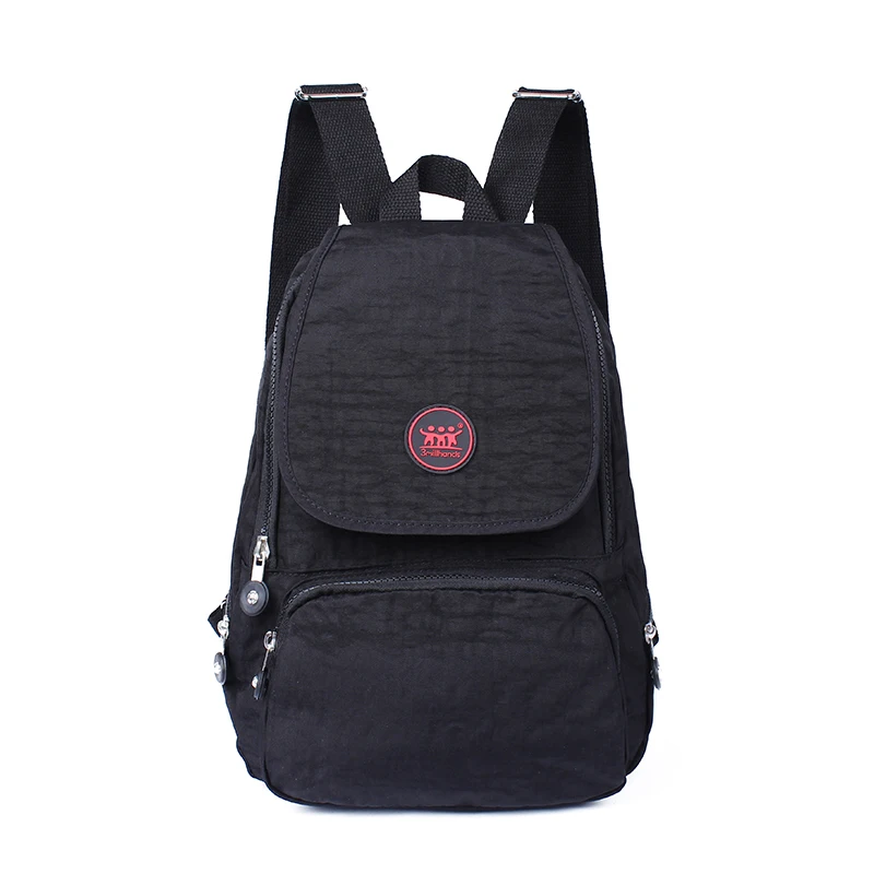 Brand nylon women backpack cover zipper pocket casual backpacks zipper