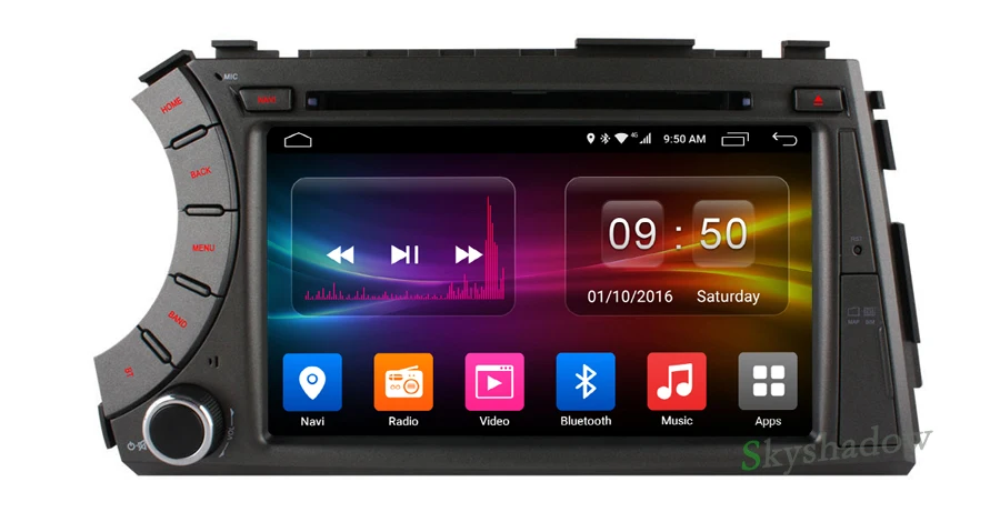 Clearance C500 8 Core+2GB RAM+4G LTE Android 6.0 Car DVD Player For SsangYong Kyron Actyon GPS Bluetooth RDS Radio TPMS DVR Camera TV DAB+ 1