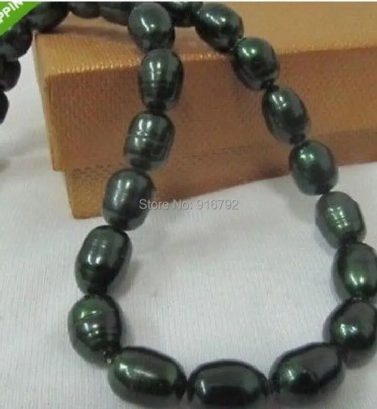 

YH@CS >>>18" hugeAAA12-14mm Natural south sea baroque south sea black pearl necklace