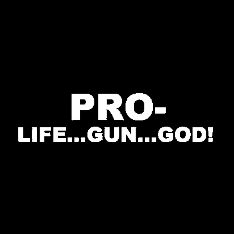 QYPF 16 8 см * 4 1 Мода Pro Life Gun God виниловая ретро отражающая наклейка черная серебряная