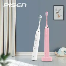PISEN электрические зубные щетки для любителей зарядное устройство для зубной щетки ультразвуковая моющаяся электронная отбеливающая Водонепроницаемая зубные щетки