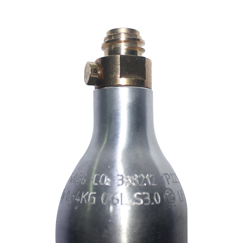 

Paintball Sodastream Bottle Tank Cylinder 2200psi/15MPA 0.6L HPA High Compressed Bottle with Valve TR21-4