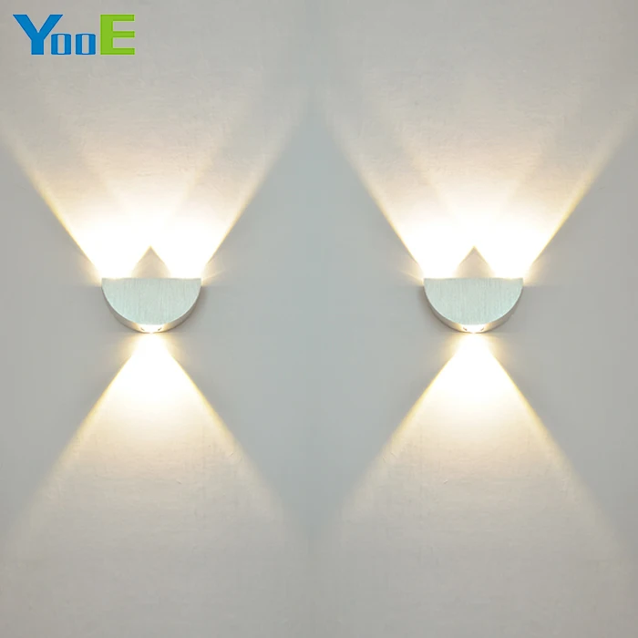 

YooE 2Pcs/Lots Indoor LED Wall Lamps 3W AC110/220V Home Decorate bedroom Wall Sconce Lighting Cold/Warm White/Yellow Wall Light