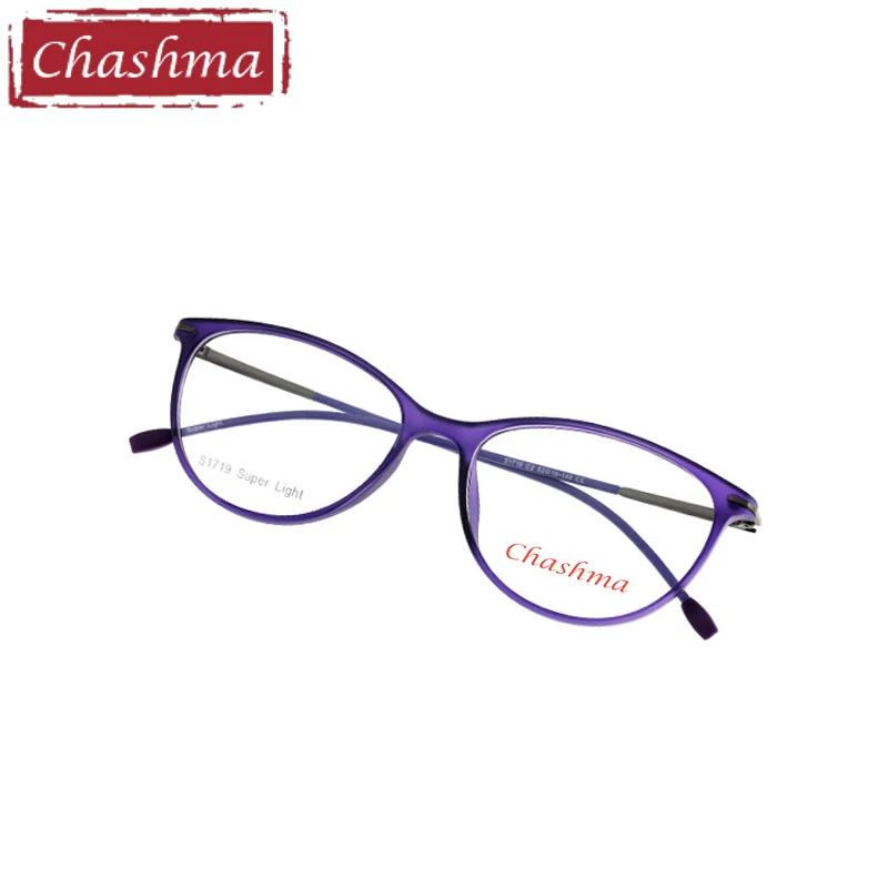 Брендовые очки Chashma для студентов женщин кошачий глаз стильная оправа очков из TR90
