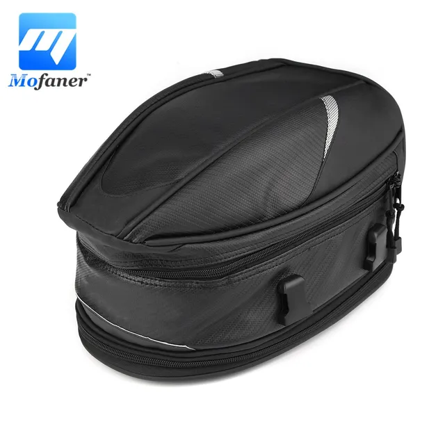Mofaner Motorcycle Tail Bag Rear Seat Package Back Carry Shoulder Bag Rain Cover Waterproof Motorbike Tool Bags For Honda