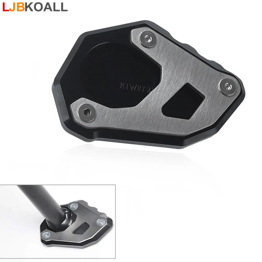 

LJBKOALL Aluminum Motorcycle Kickstand Foot Side Stand Extension Pad Support Plate For KTM 1050 1090 1190 1290 Adventure