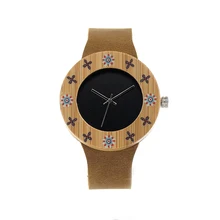 BOBO BIRD Femmes Montres Bambou Montre pour Dames Japon Mouvement Quartz Bracelets Montre Cadeaux I16
